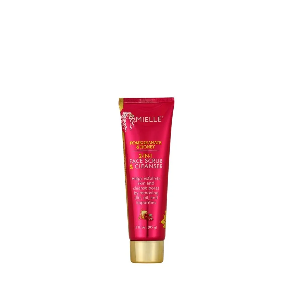 1-Diseno-sin-titulo-2023-03-03T093242.156.webp Mielle Organics Skincare Pomegranate and Honey 2-in-1 Face Scrub and Cleanser 85g - Imagen 1