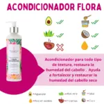 Flora and Curl Rose Water and Honey Cream Conditioner 300ml - Imagen 2