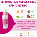 Gyada Cabello Color Vibes Gel Fluido Para Modelar Rizos Efecto Definido 125ml - Imagen 2