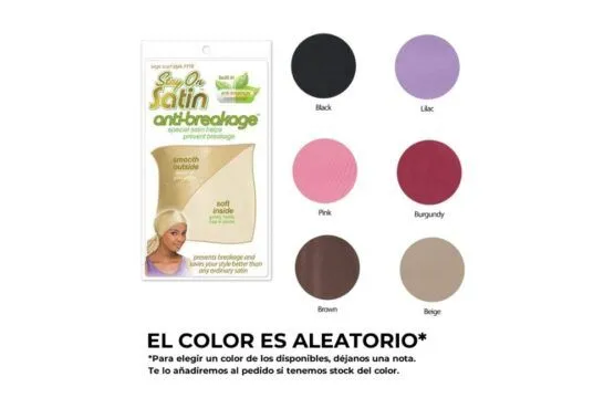 1-285.webp Stay On Satin Anti-Breakage Gorro Satén Large Scarf 7779 - Imagen 1