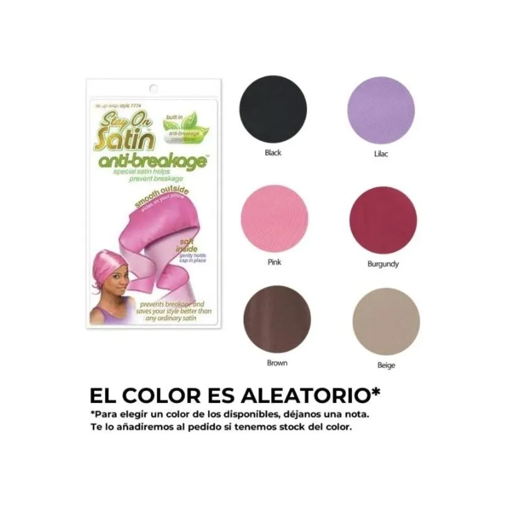1-Diseno-sin-titulo-121.webp Stay On Satin Anti-Breakage Gorro Satén Tie Up Wrap 7774 - Imagen 1