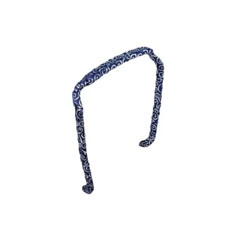 Zazzy Bandz Original Fit Wrapped Silver Swirls On Blue