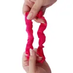 Soulta Scrunchie de Satén Fucsia - Imagen 3