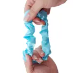 Soulta Scrunchie de Satén Aguamarina - Imagen 3