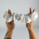Soulta Scrunchie Secret de Satén Blanca - Imagen 3