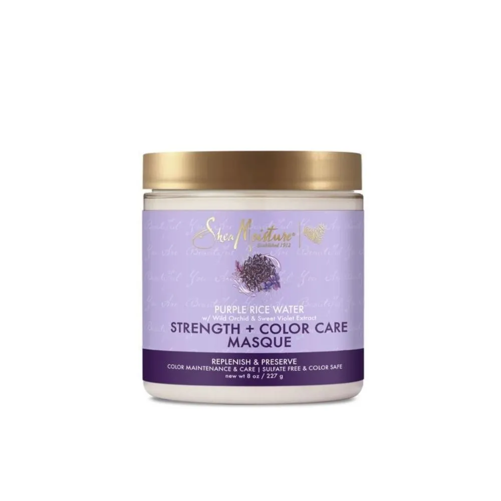 1-Diseno-sin-titulo-2023-03-14T102357.879.webp Shea Moisture Purple Rice Water Strength & Color Care Masque 227g - Imagen 1