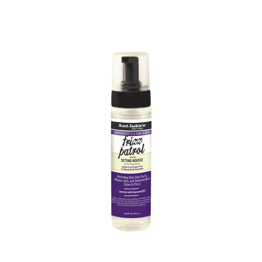 1-Diseno-sin-titulo-99-1.webp Aunt Jackie´s Grapeseed Frizz Patrol Anti-Poof Twist and Curl Setting Mousse 237ml - Imagen 1