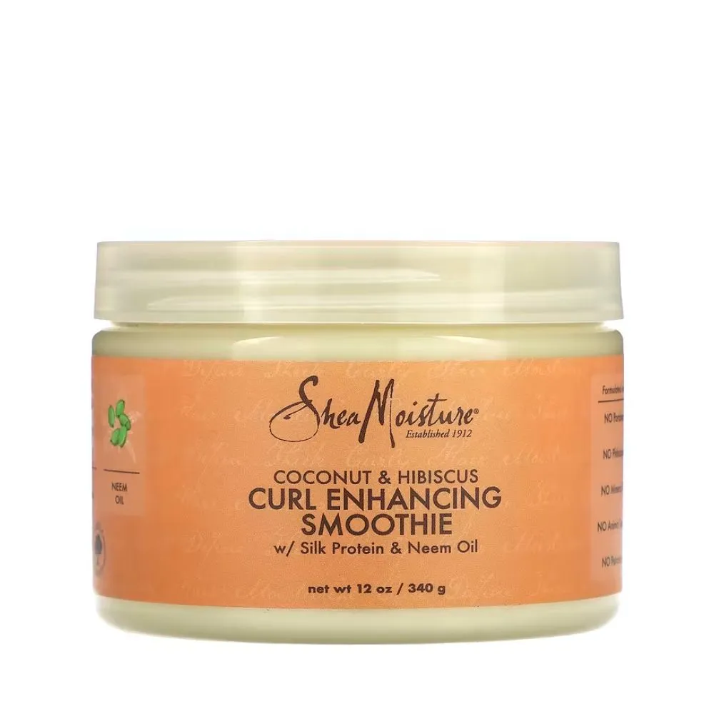 1-Shea-Moisture-Coconut-And-Hibiscus-Curl-Enhancing-Smoothie-340g.webp Shea Moisture Coconut and Hibiscus Curl Enhancing Smoothie 340g - Imagen 1