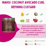 Inahsi Naturals Coconut Avocado Curl Defining Custard 226g - Imagen 2
