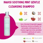 Inahsi Naturals Soothing Mint Gentle Cleansing Shampoo 226g - Imagen 2