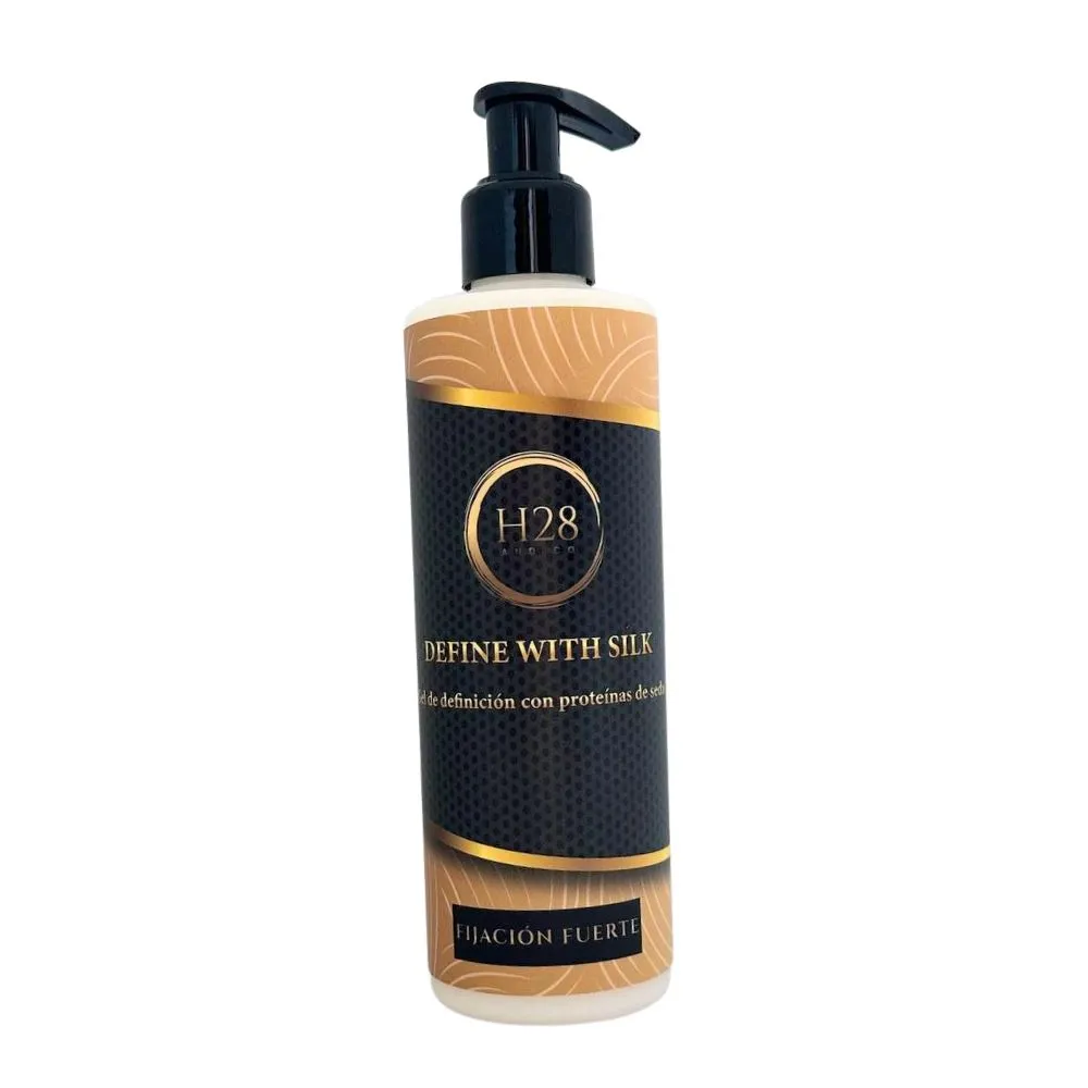 1-H28-and-Co-Gel-de-Definicion-Define-With-Silk-Gel-Fijacion-Fuerte-250ml.webp H28 and Co Gel de Definición Define With Silk Gel Fijación Fuerte 250ml - Imagen 1