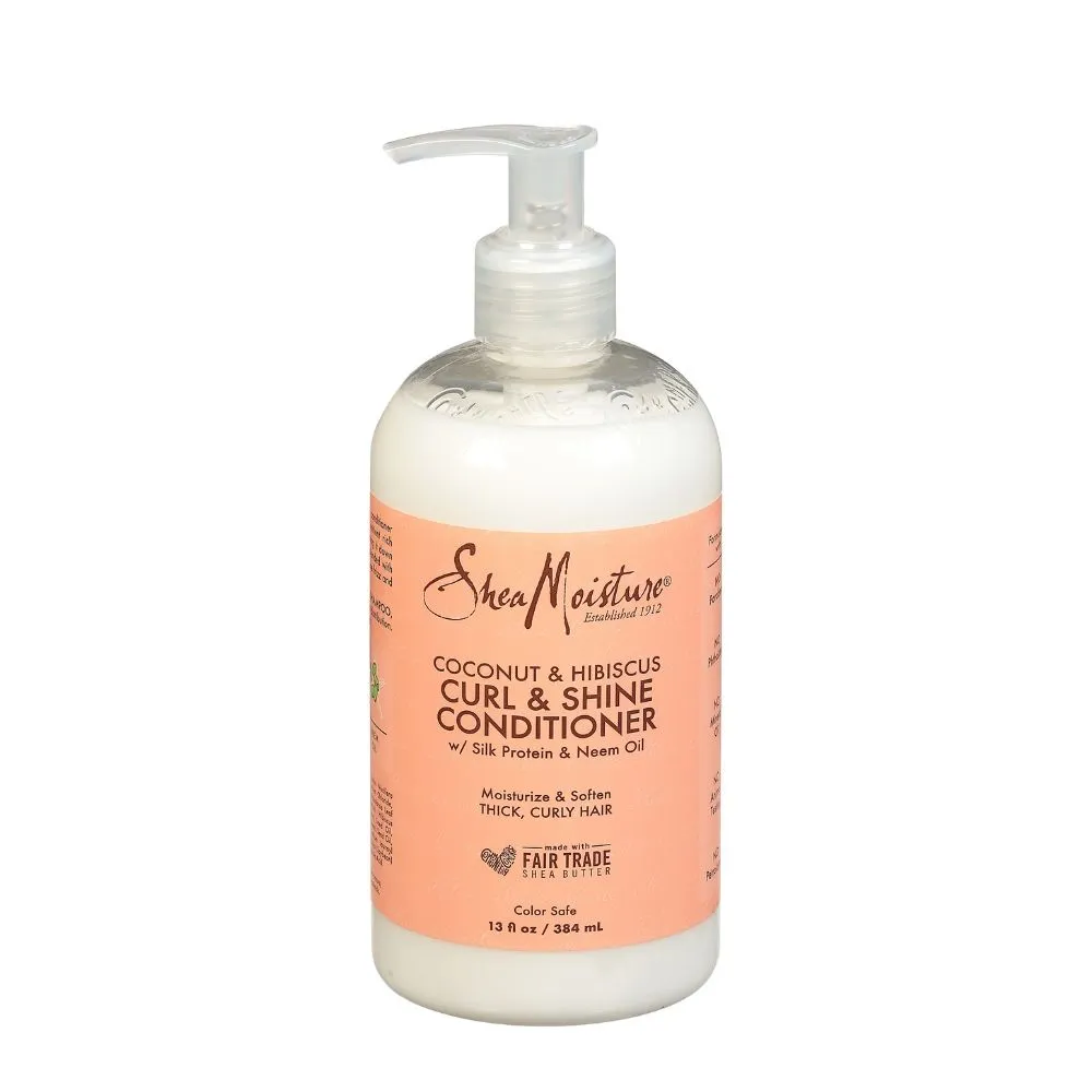 1-Shea-Moisture-Coconut-And-Hibiscus-Curl-And-Shine-Conditioner-384ml.webp Shea Moisture Coconut and Hibiscus Curl and Shine Conditioner 384ml - Imagen 1