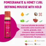 Mielle Organics Pomegranate and Honey Curl Defining Mousse with Hold 222ml - Imagen 2