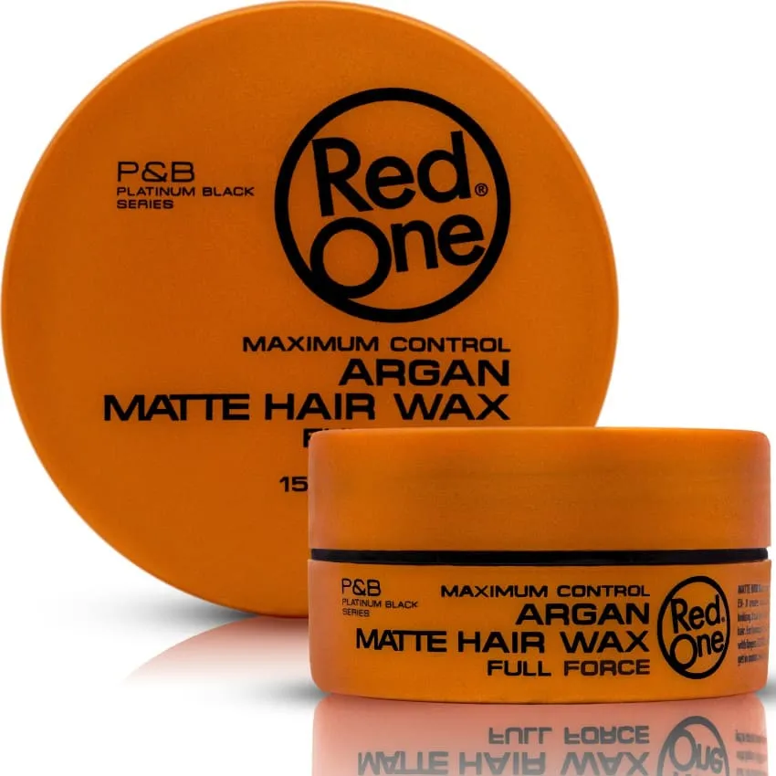 1-redone-argan-matte-hair-wax-maximum-control-150ml.webp Red One Hair Styling Matte Hair Wax Argan 150ml - Imagen 1