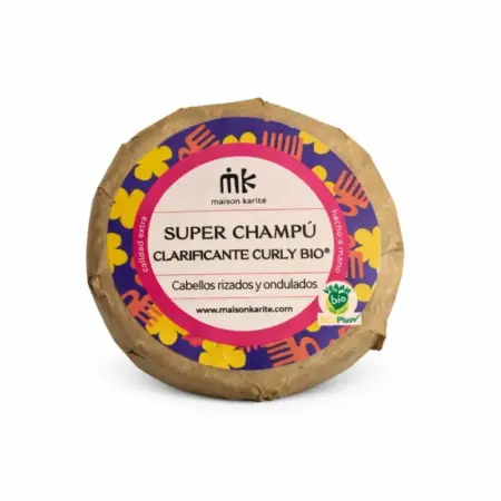 Maison Karité Solido Super Champú Clarificante CurlyBio Papel Kraft 75g