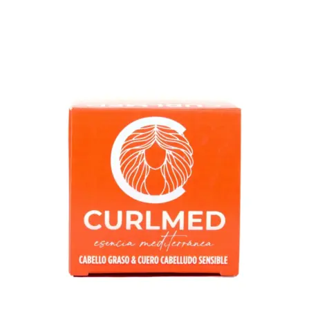 CurlMed Champú Sólido Cabello Graso y Cuero Cabelludo Sensible 80g - 1